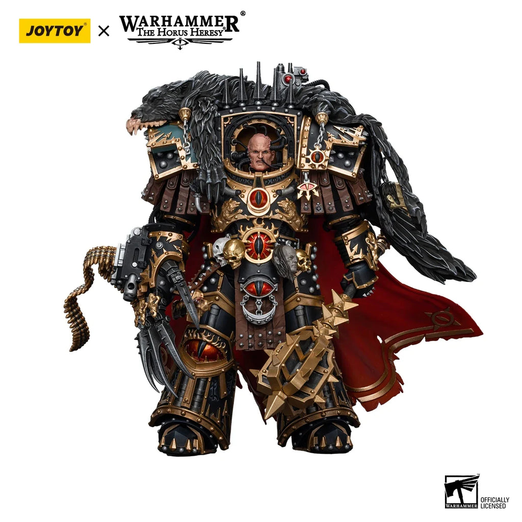 JOYTOY Warhammer 40K 1/18 Action Figures Sons of Horus Warmaster Horus Anime Figures Toys Model