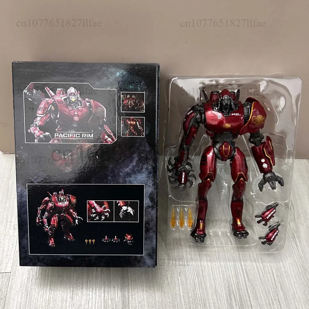 NECA Figure Pacific Rim Figure LED Red Tramp Japanese Mecha Gipsy Danger Obsidian Fury The Eureka Raiders Armour Room Decor Gift