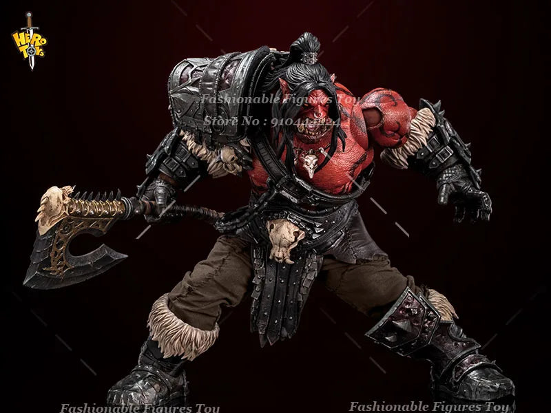 Hero Toys 1/10 Scale ‌Grommash Strong Orc Battlefield Tribal Leader Full Set 21Cm Action Figure Model Best Fans Collectible