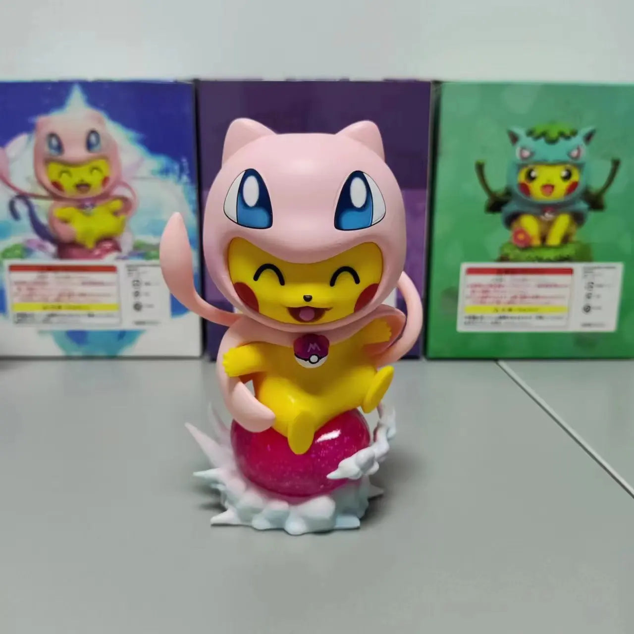 Anime Pokemon 12CM Pikachu Cosplay Action Figure Mini Q Cute Cartoon PVC Model Toys Children Gifts