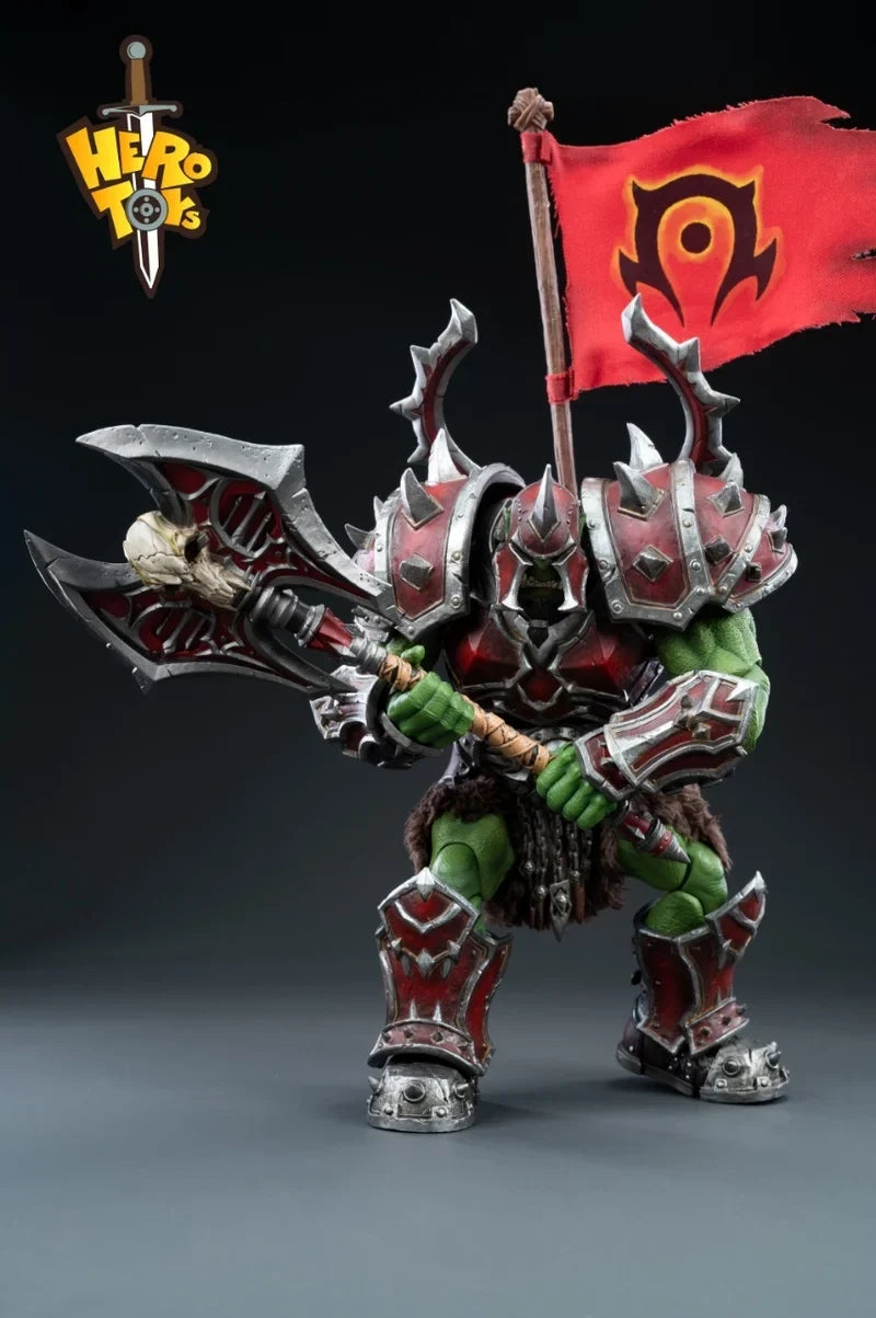 In Stock Hero Toys Orc Warchief Kor'Kron 19.5cm Articulated Action Figure Collectible Gifts