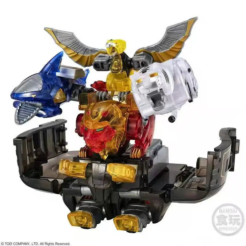 100%Original in Stock Bandai SMP Hyakujuu Sentai Gaoranger GaoKing Clear Color Ver Anime Character Assemble Toy Model Collection