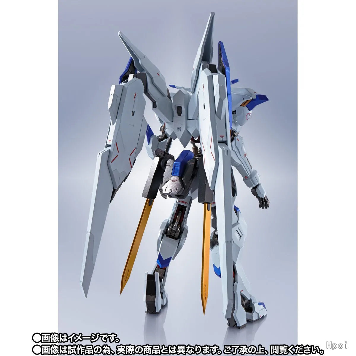 BANDAI Original METAL ROBOT SPIRITS ＜SIDE MS＞ASW-G-01 Gundam Bael Mech Product Figure Toys for Boy Gift Collectible Ornaments