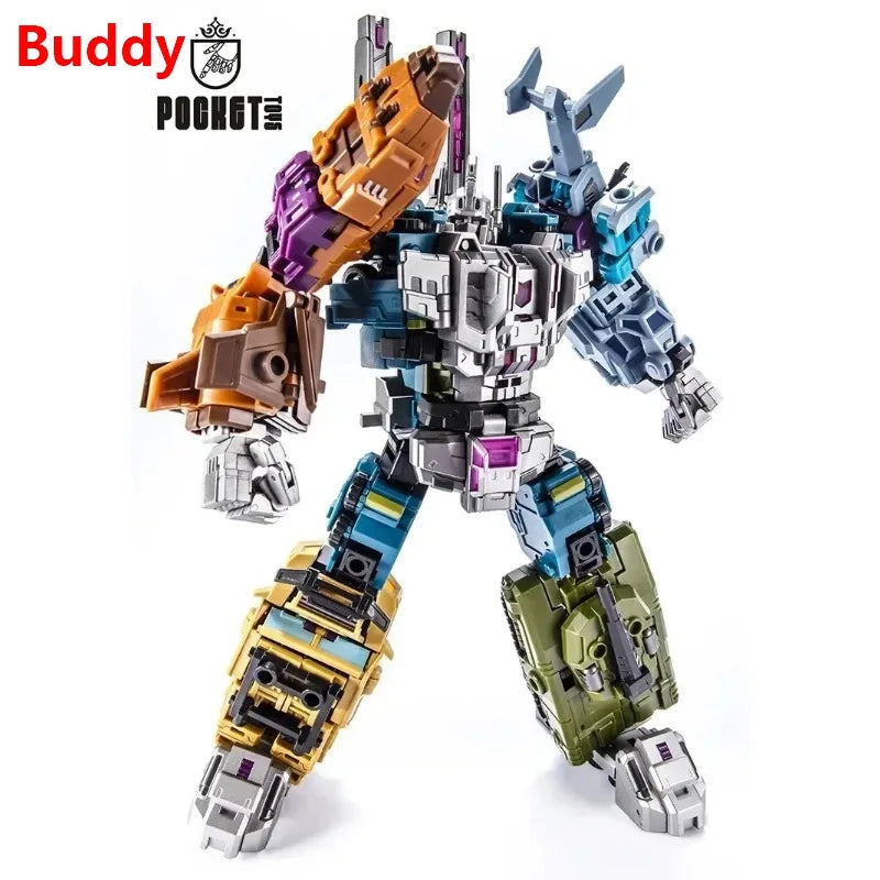 PocketToys Transformation Bruticus 5 in 1 PT05 PT-05 Combo G1 Battle Titan 27cm Action Figure Toy Collectible Gift in Stock
