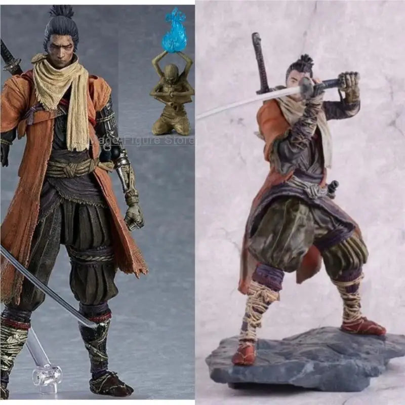 Anime Figma 483-DX Game SEKIRO Figure Shadows Die Twice Action Figures SEKIRO Sword Shadows Die Twice Model Toys Birthday Gifts