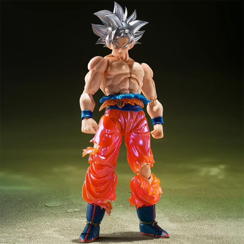 In Stock BANDAI Dragon Ball Super S.H.Figuarts Son Goku Ultra Instinct -LIMITS SUPER SURPASSEDI- PVC 14CM Anime Figure Model Toy