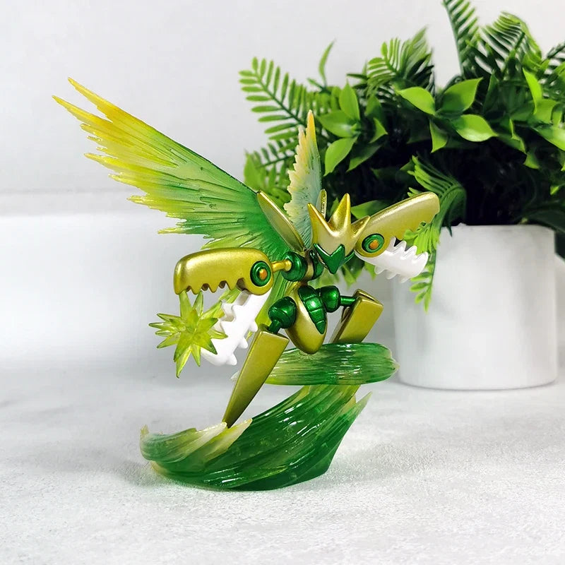 New BKM Pet Pokemon Anime Figurine Model Wogua Mega Claw Grasshopper GK Collectible Two-Dimensional Trendy Plaything Ornament