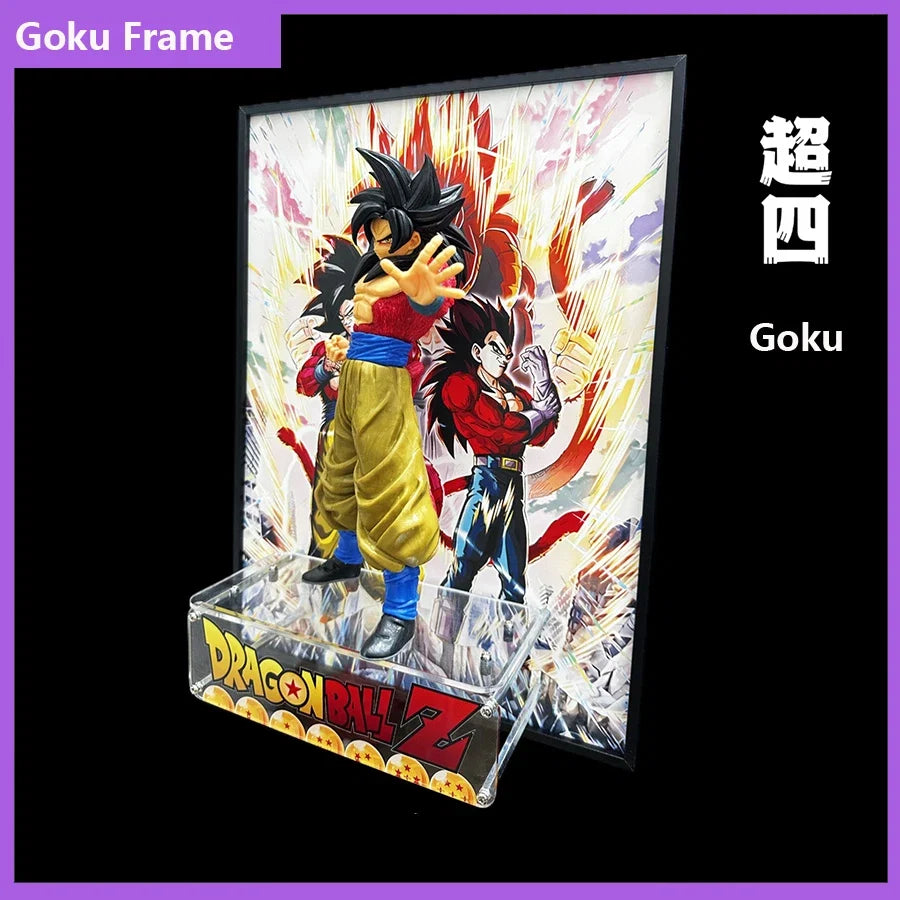 40*30CM Dragon Ball Gogeta Goku Figure Poster Painting Room Home Picture Decor Gifts Prints Decoration Painting Poster Cartoon