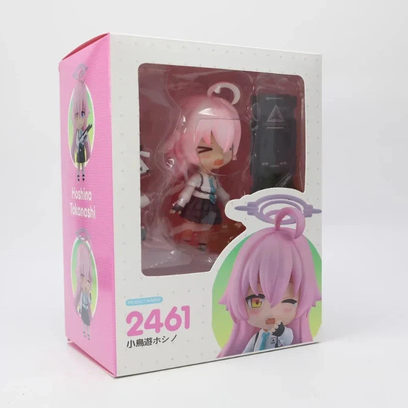 Blue Archive Takanashi Hoshino 2461 Q Version Nendoroid Posable Anime Figure With Face Swap Weapons Collect Ornaments Gift Toys