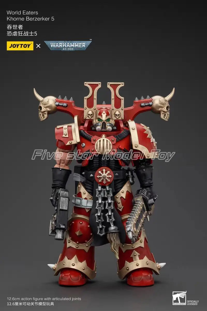 【FS】 Original JOYTOY Warhammer 40K World Eaters Khorne Berzerker 7pcs 1/18 Action Figures Anime Models Toys Gifts Collection