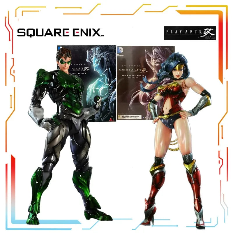 SQEX Original PlayArts Changes Action Figure Series DC Comics Green Lantern Anime Action Figure Model Toys Model Gifts for Boys