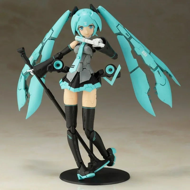 Kotobukiya Original Genuine Vocaloid Hatsune Miku Frame Artist 1/100 Mobile Suit Girl 15.9cm Action Figures Assembly Model Toys