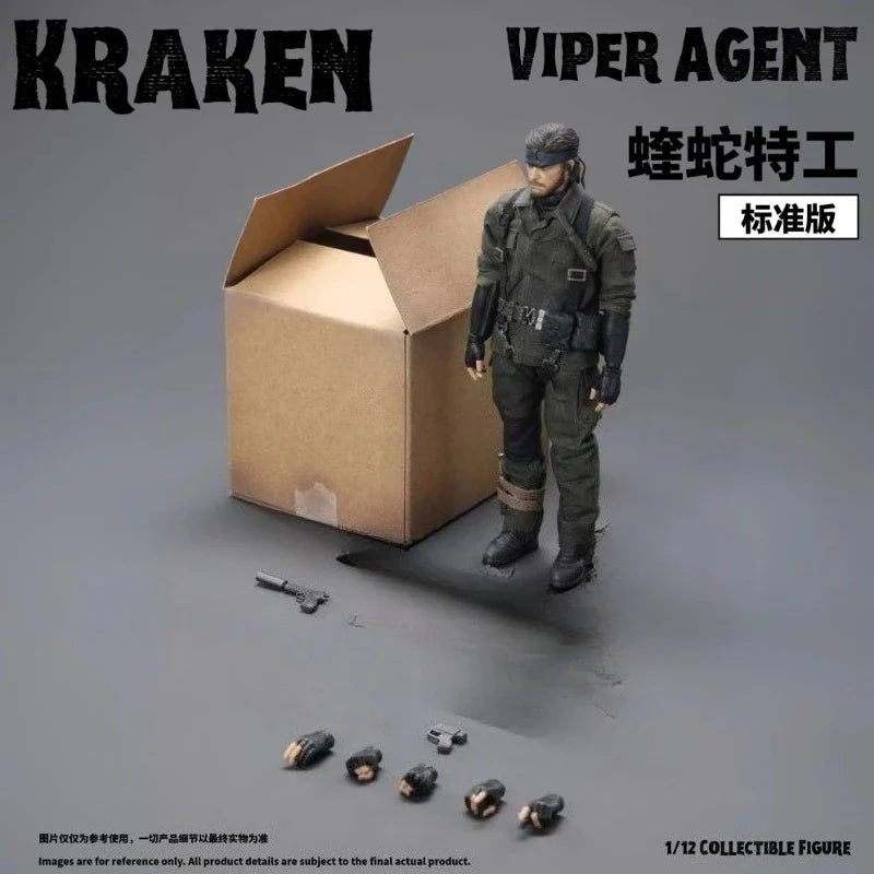 Kraken Studio Metal Equipment Viper Agent Actionfigur Spielzeugsammlung Geschenk