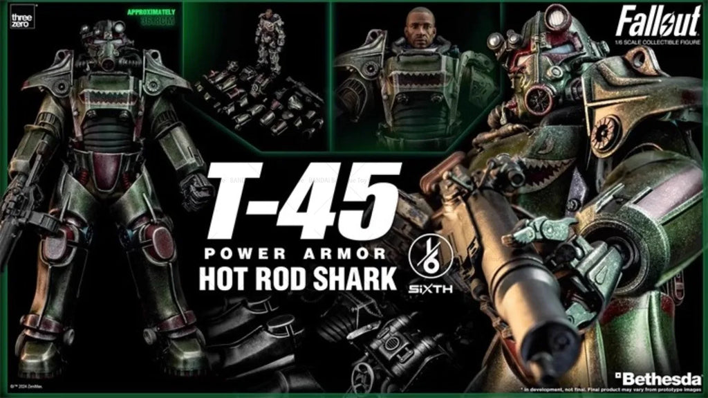 In Stock Original in Stock Threezero 3Z07740W0 Fallout T-45 T45 Shark Power Armor 1/6 Action Figure Collection Gift