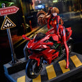 Kol Motorcycle Asuka Ayanami Anime Gk Statue Eva Figure Model Customize Cool Birthday Gift Ornaments