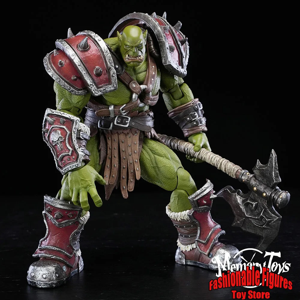 Memory Toys WOW 1/12 Men Sodlier Orc Söldnerhauptmann Angry Kagas Komplettset 20 cm Actionfigur Modell Beste Fans-Sammlung