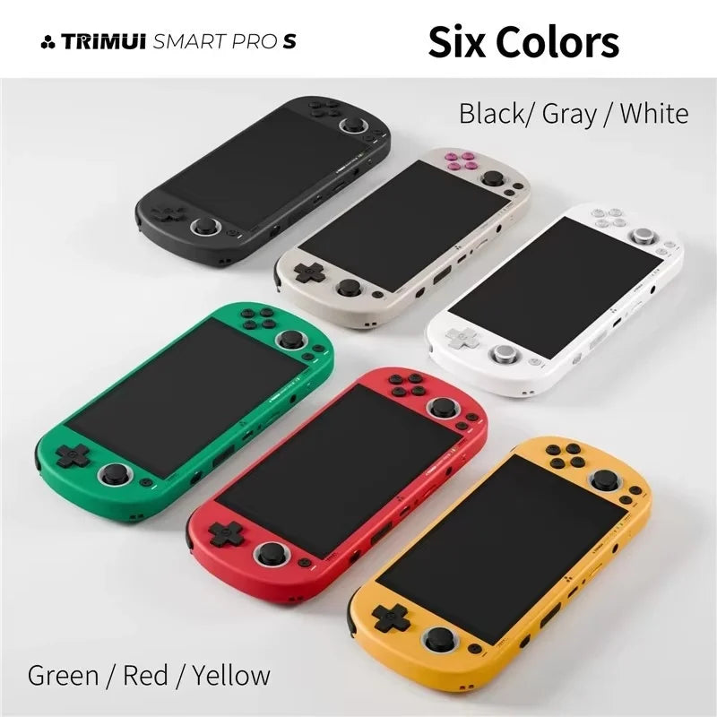 Trimui Smart pro S Handheld Game Player 4.96 Inch 1280x720 IPS LCD Screen Wireless GBA NDS Compatible HD Portable Gaming Console