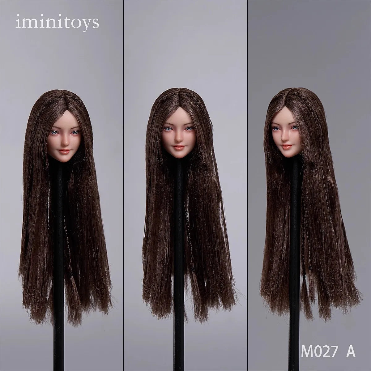Presale Iminitoys M027 1/6 Beautiful Girl Xuan Head Sculpt Movable Eyes for 12-inch Female Soldier Action Figure Body