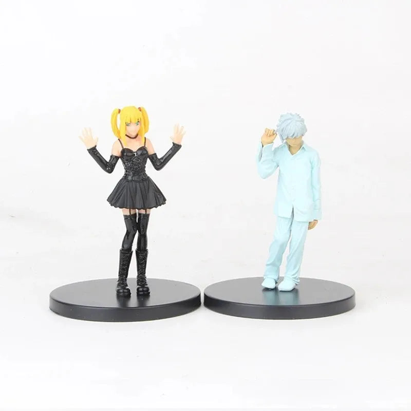 Anime Figure DEATH NOTE Yagami Light Ryuk MisaMisa PVC Standing Model Pose Static Doll Gift Ornaments  Sculpture Q version 9CM