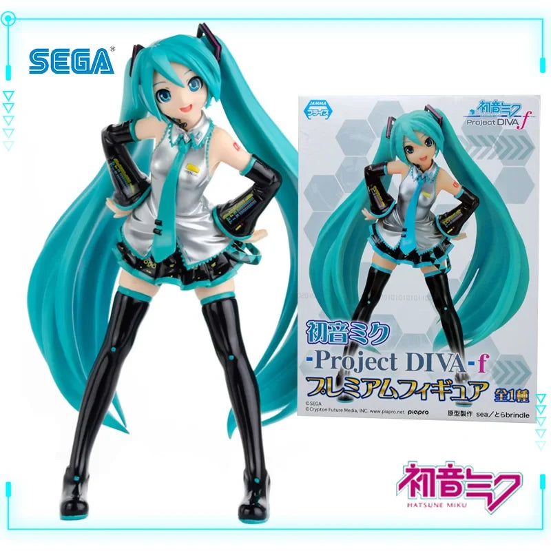 SEGA Original Genuine Vocaloid Hatsune Miku Project Diva F PM Figure 20cm Collections Model Toy Figures Cute Birthday Xmas Gifts