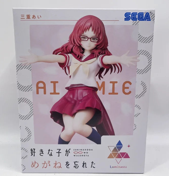 Original Sega The Girl I Like Forgot Her Glasses Luminasta Mie Ai Grimace Hug Private Server Pvc Collector Figure Model Toy Gift