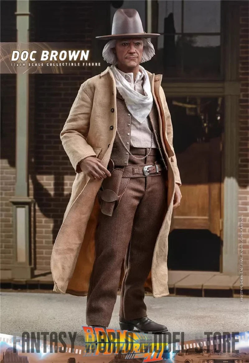 In Stock Hot Toys MMS617 1/6 Scale Back to the Future Dr. Emmett Brown Full Set Collectible 12'' Action Figure Model Doll Gifts