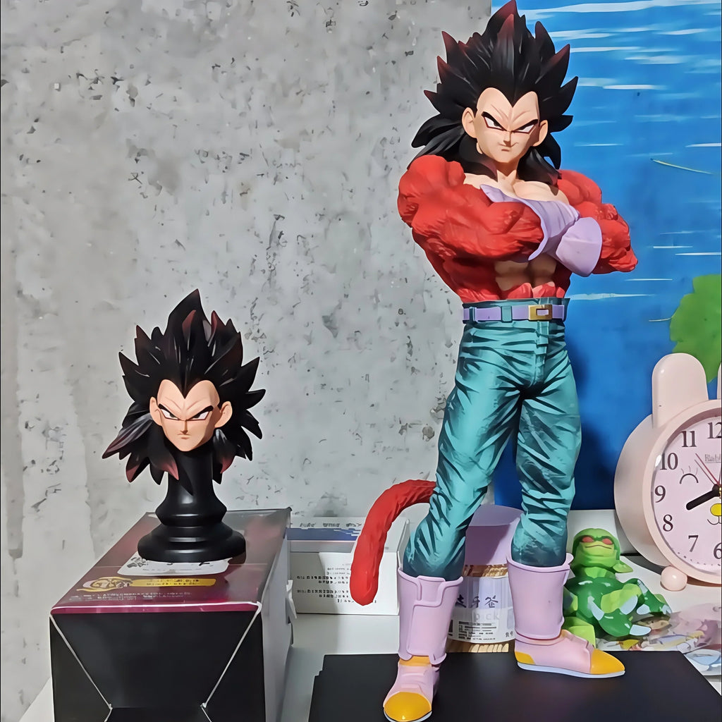 32cm JT Statue Dragon Ball Super Saiyan 4 Vegeta Goku Anime Figure Brother Model Collection Custom Desktop Toy Gift In Stock