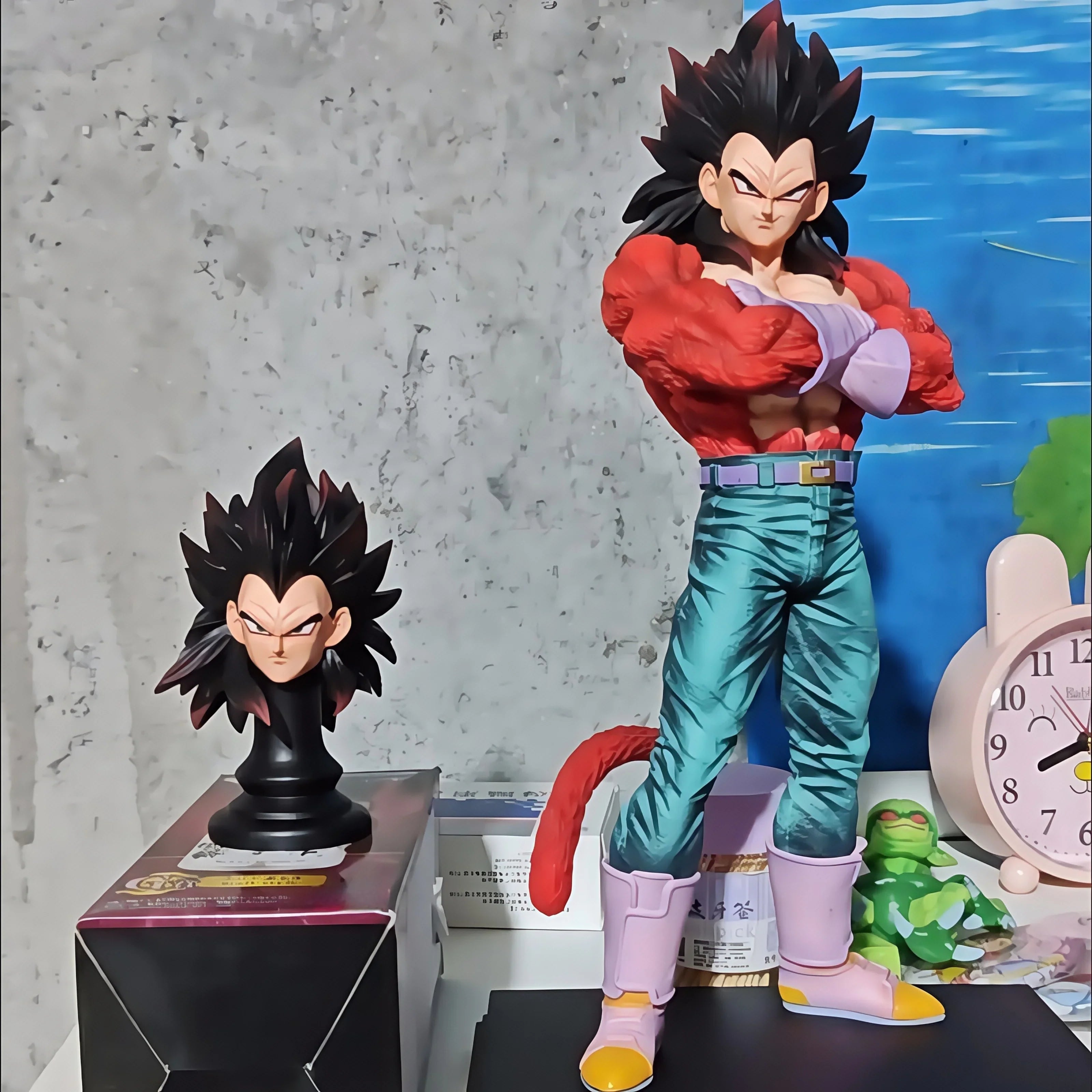 32cm JT Statue Dragon Ball Super Saiyan 4 Vegeta Goku Anime Figure Brother Model Collection Custom Desktop Toy Gift In Stock