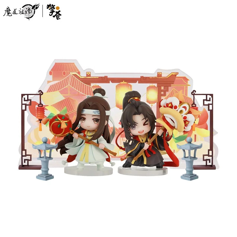 9.3cm Mo Dao Zu Shi Wei Wuxian Lan Wangji Figure Collection Model Doll Anime Cosplay Toy Colletible Figurals Christmas Gift