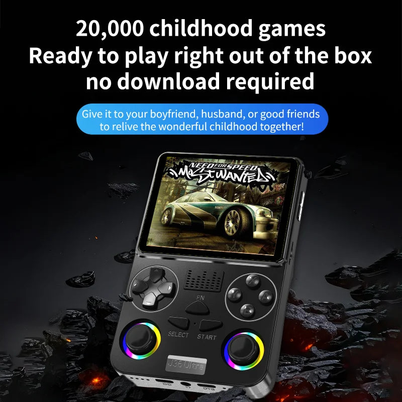 New J36 Ultra portable retro games console pocket classic handheld console Global Online Multiplayer Android 64-bit Arcade
