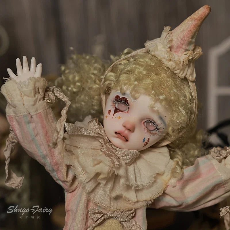 Original BJD 6 Points 6 Sd Doll Sekino Clown Makeup Circus Doll Costume Personalized Custom Figurine Genuine Model Gifts