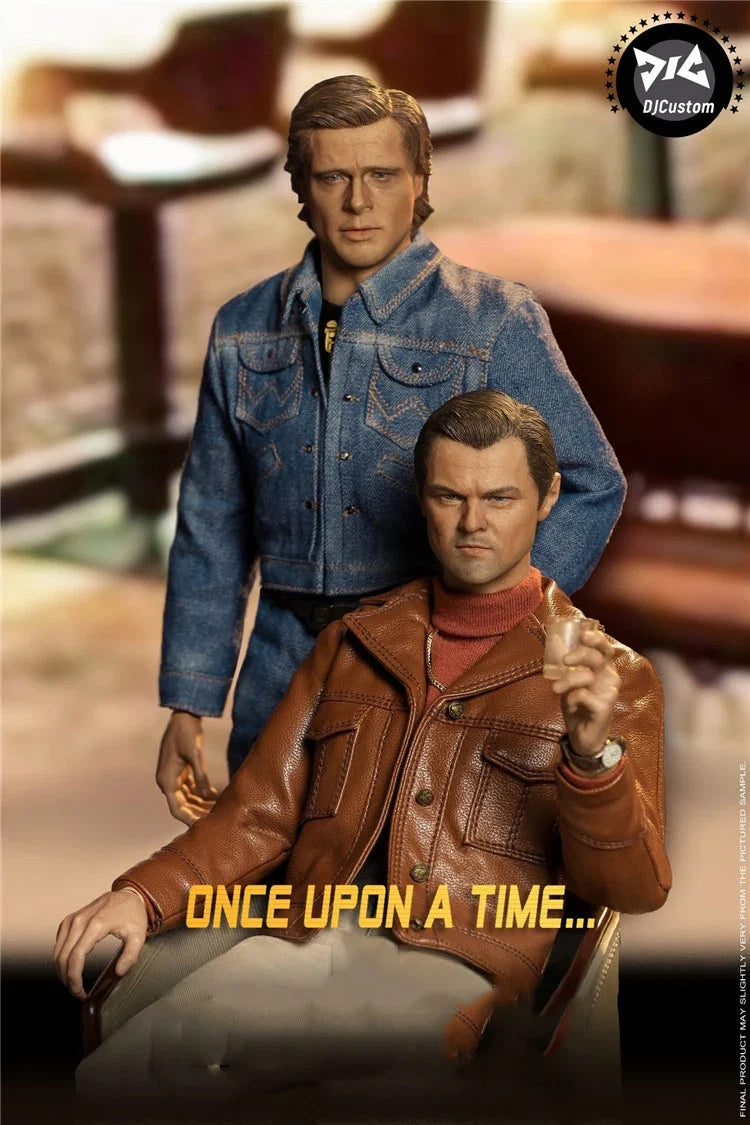 DJCUSTOM NO-16005 1/6 Men Soldier Brad Pitt Leonardo Dicaprio Retro Double Suit Full Set 12" Action Figure Model Body Toys