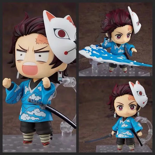 Anime Demon Slayer Series Tanjirou #1193 Nezuko #1334 Zenitsu #1361 Inosuke 1541# Kyoujurou Figures Doll Set Collection Gift