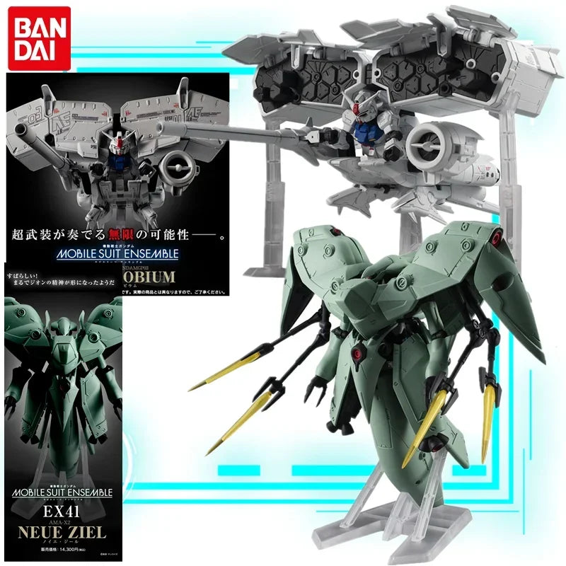 In Stock Bandai Gundam MOBILE SUIT ENSEMBLE EX40 41 Figure AMX-002 Neue Ziel RX-78GP03 Dendrobium Action Toy Figure Xmas Gift