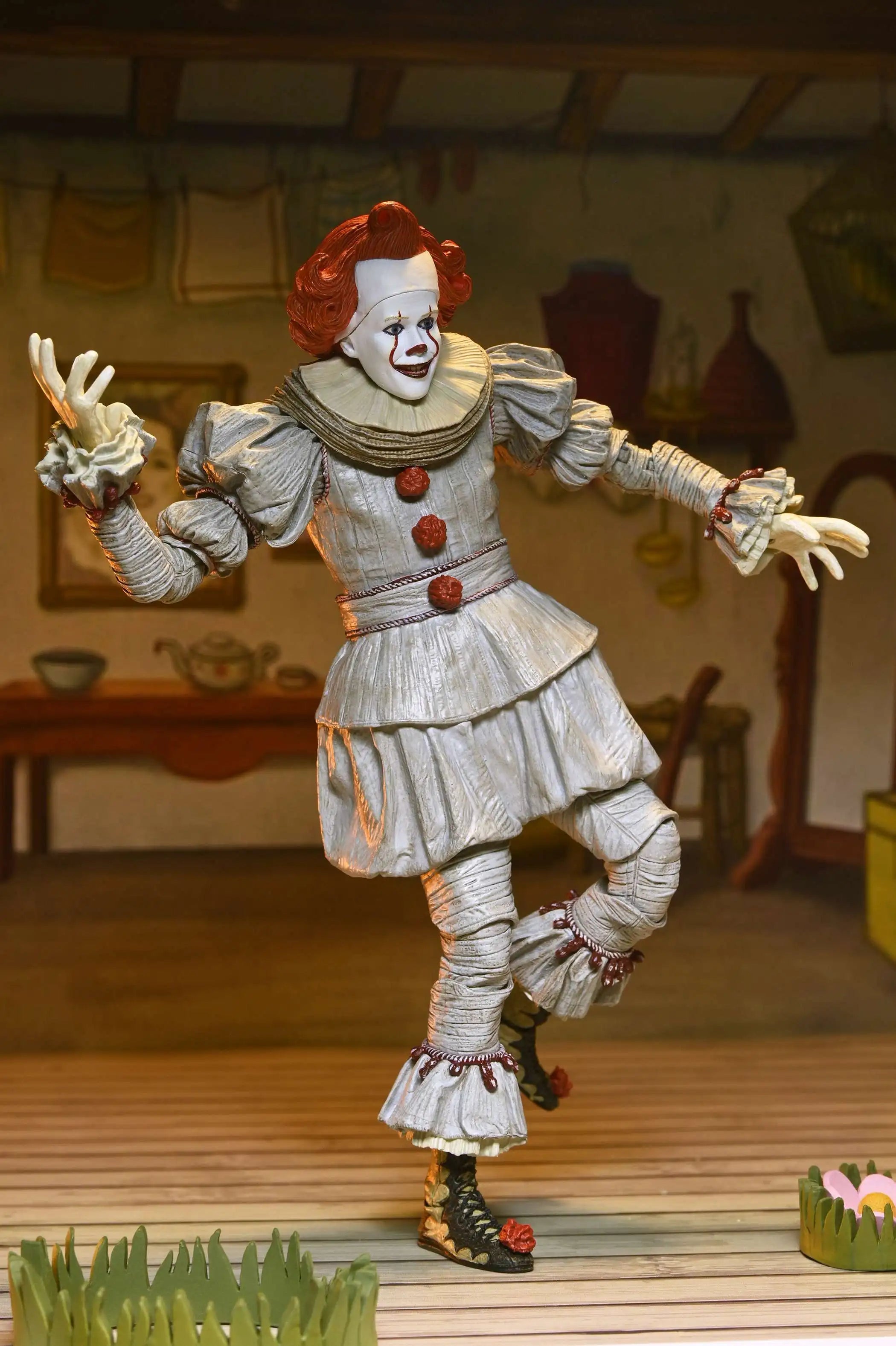 NECA 45427 IT: Welcome to Derry - Ultimate Bob Gray as Pennywise 7" Scale Action Figure Collection Doll Decoration Gift Original