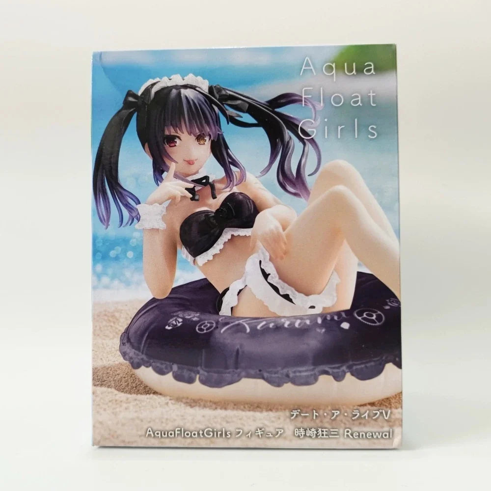 In Stock TAITO Original Genuine Anime DATE ALIVE IV Aqua Float Girls Figure Kurumi Tokisaki Renewal 10cm Collections Model Toys