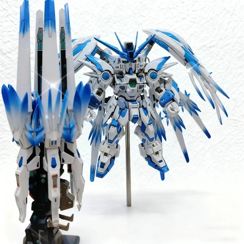New MGSD Glacier Blue Gradient Wing Assembly Model Kit Action Figures Toys With Water Decals Display Stand Desktop Collectible