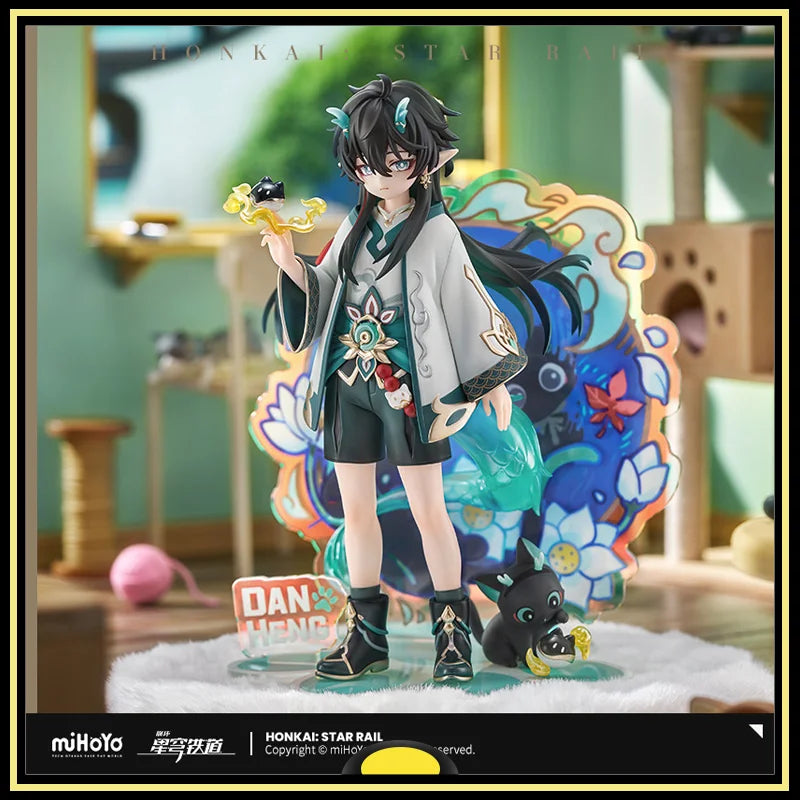 Honkai Star Rail DanHeng Action Figure Q Version Doll Little Dot Cat Series Christmas Gifts for Children Original in Stock