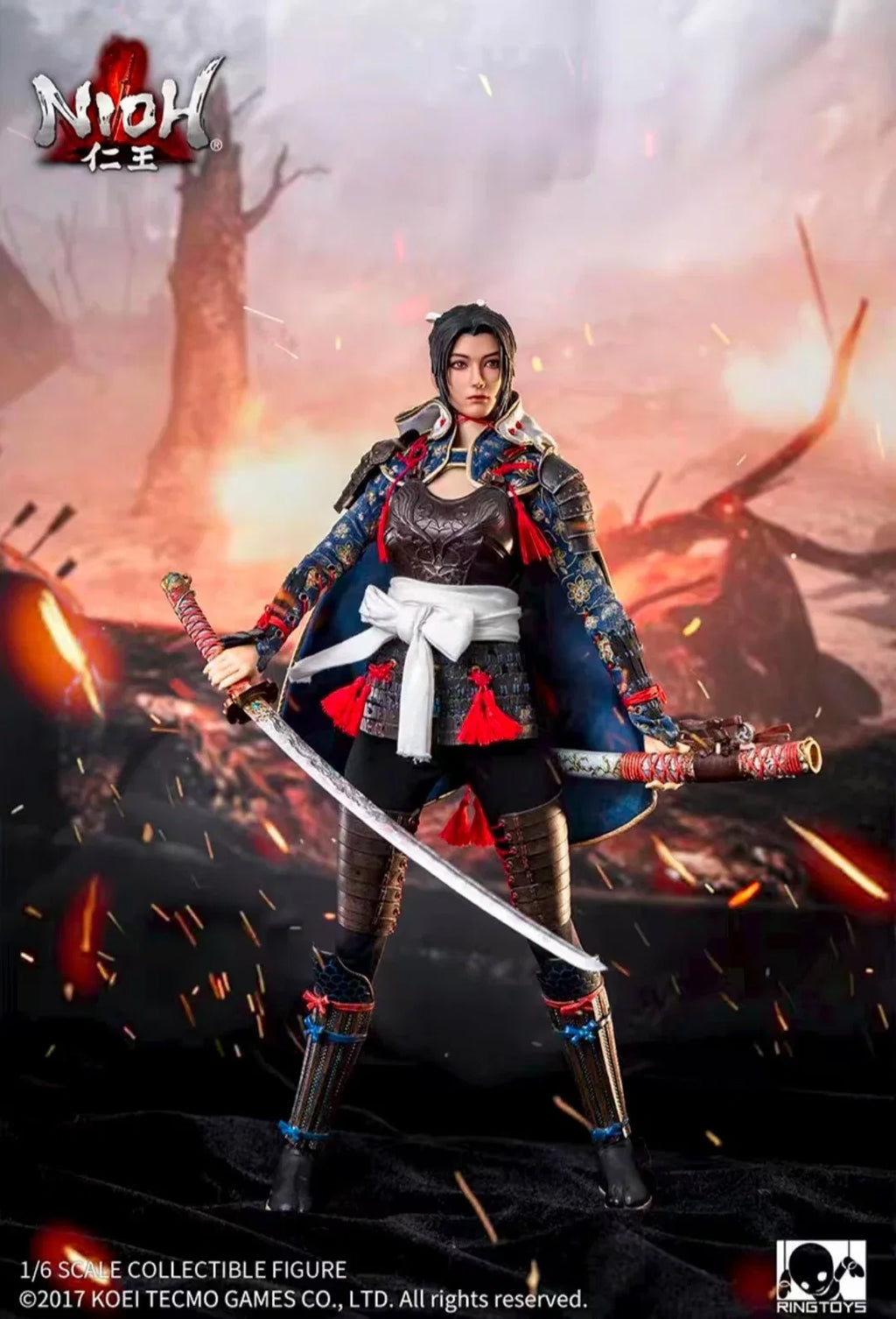 【Original】RingToys NIOH TACHIBANA GINCHIYO 1/6 Action Figure Model Toy