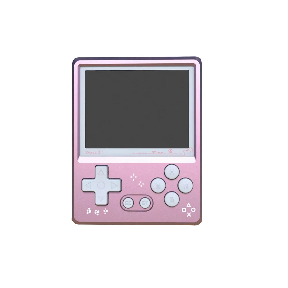 Gkd Pixel 2 Retro Handheld Game Console Portable Mini Game Player 2.4 Inch IPS 640x480px Screen RK3326S Nostalgia Metal Body