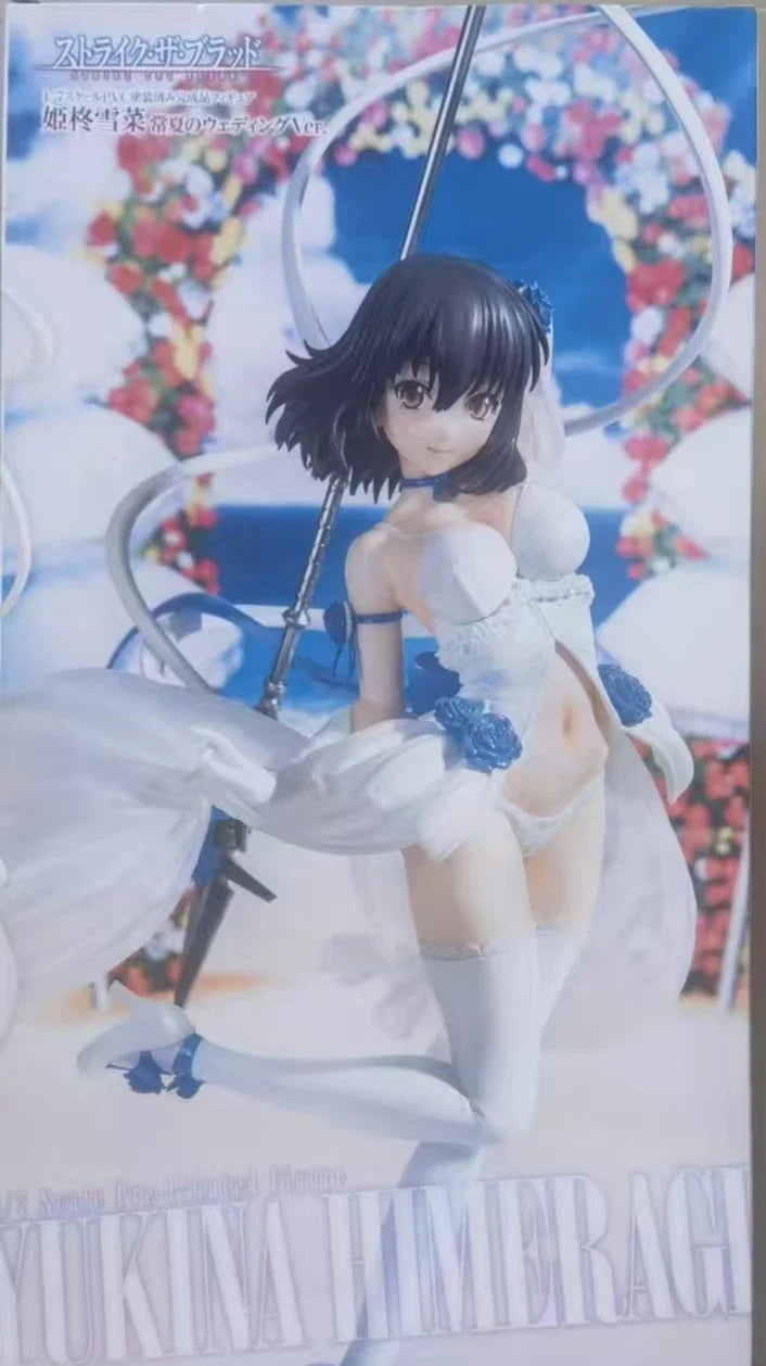 In Stock Original KADOKAWA CAworks STRIKE THE BLOOD Yukina Himeragi  Everlasting Summer Wedding Ver 24cm Animation Figure Model