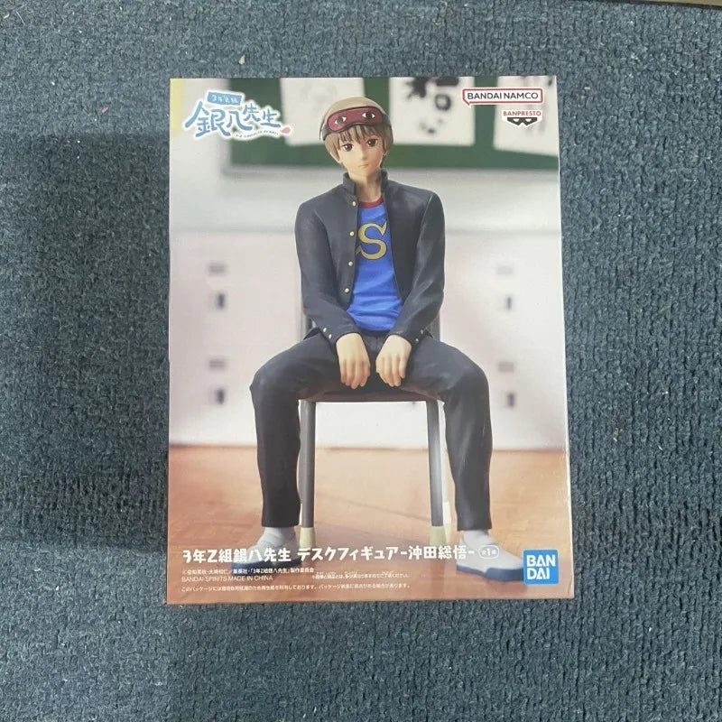 Bandai In Stock Banpresto Original Anime Gintama Okita Sougo PVC Action Figure Model Toys Collection Gift DT