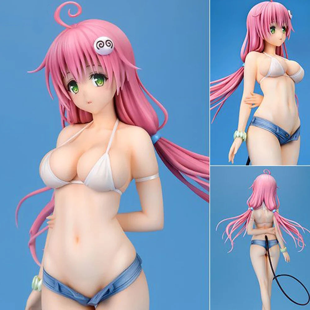 Anime Figure Lala Satalin Deviluke swimsuit action figures Momo Belia Deviluke figurine Yuuki Mikan statues PVC dolls gifts 24cm