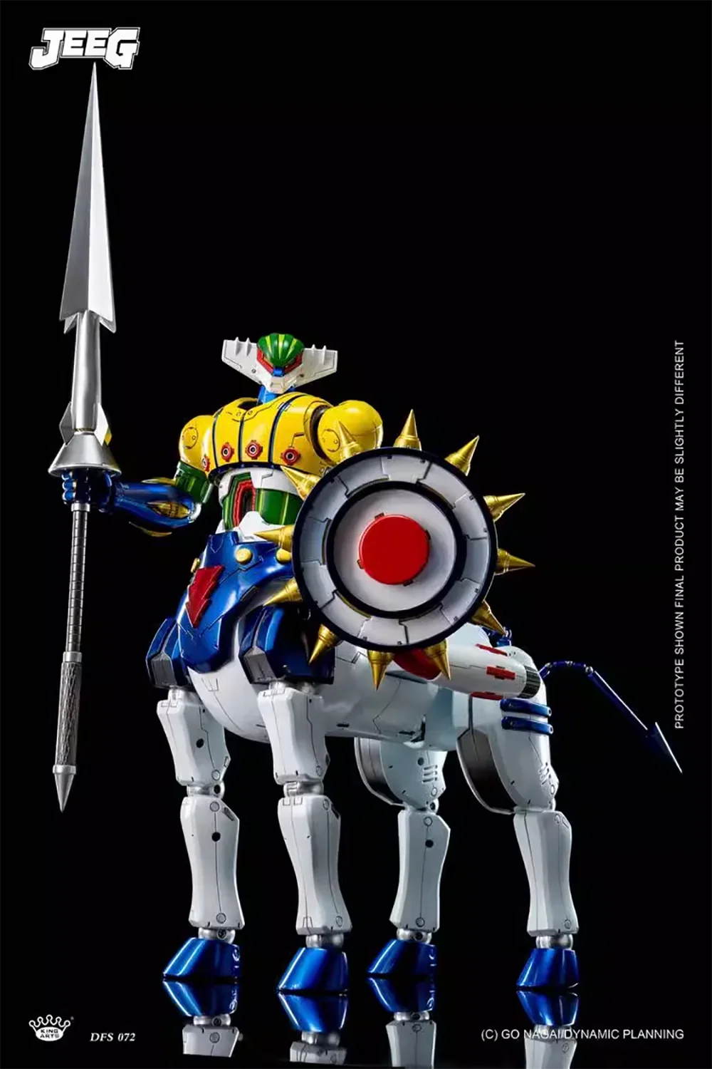 Original King Arts DFS072 Alloy Scenario Series Diamond Flying Diamond Jeeg Action Anime Figure ModelToys 25.2CM Collection Gift