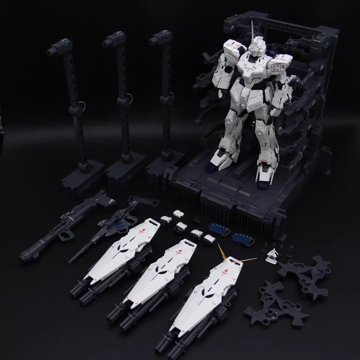 Shenshou Model Mgex Rx-0 Action Figures Mg 1/100 Unicorn 2202 Assembly Mecha Model Kit Robot Collect Figure Hobbies Toys Gifts