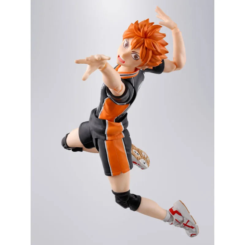 In Stock Genuine Bandai Haikyuu Model Kit SHF Shoyo Hinata Karasuno Anime Action Figure Collection Finished Model Boys Toys Gift