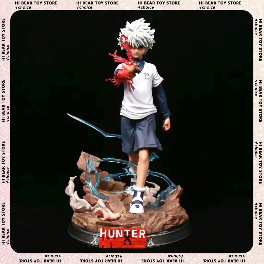 27cm Hunter×Hunter Figur Killua Zoldyck Anime Figuren Statuenmodell PVC Statue Puppensammlung Schreibtisch Dekoration Spielzeug Kinder Geschenke