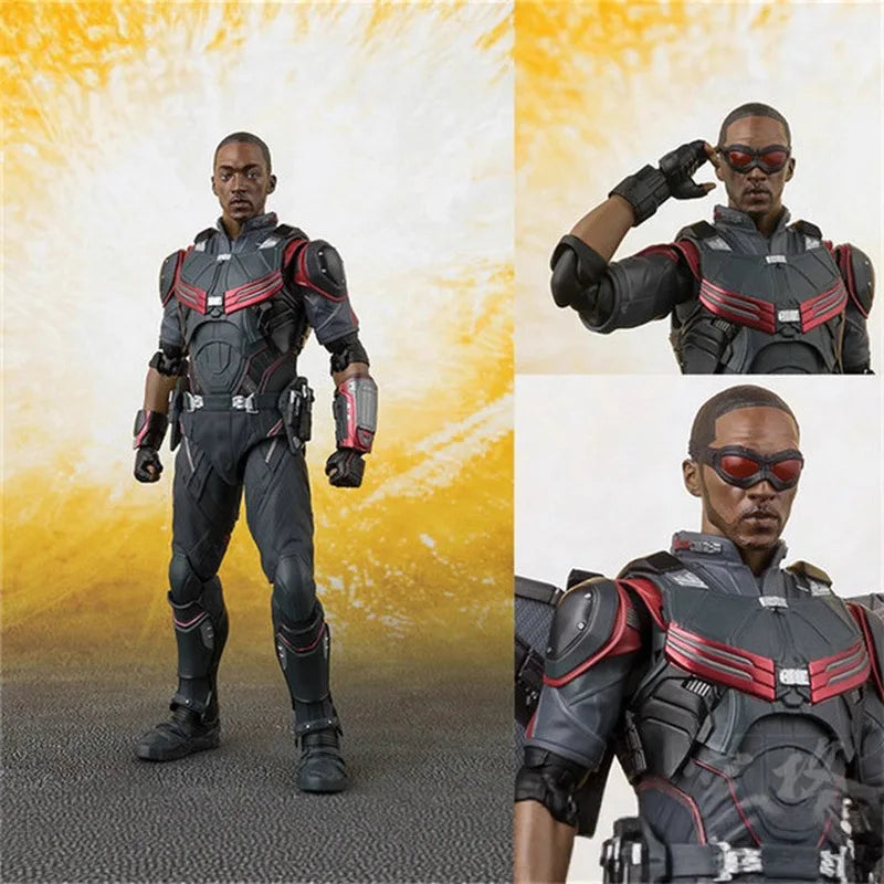 15cm marvel Comics The Avengers Shf Falcon Doll Model Hand-Held Infinite War Falcon soul Limit Movable Doll Ornaments Toy Gift
