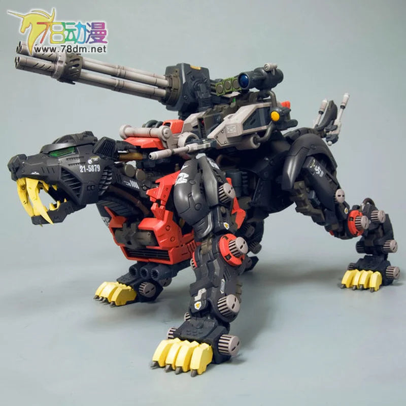 Spot BT JS009 Black Mecha Longtooth Tiger ZOIDS Soth Mechanical Beast Black Knight Action Figure Toy Assembly Model