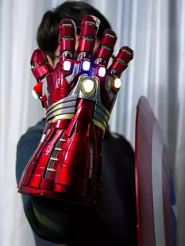 Avengers 4 Tragbarer Nano-Infinity-Gauntlet aus Vollmetall Hulk Edition Sammlerstück Spielzeugfigur Schnipp-End-Action-Handfigur für